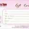 Free Printable Manicure Gift Certificate Template Amazing 40 Within Nail Gift Certificate Template Free