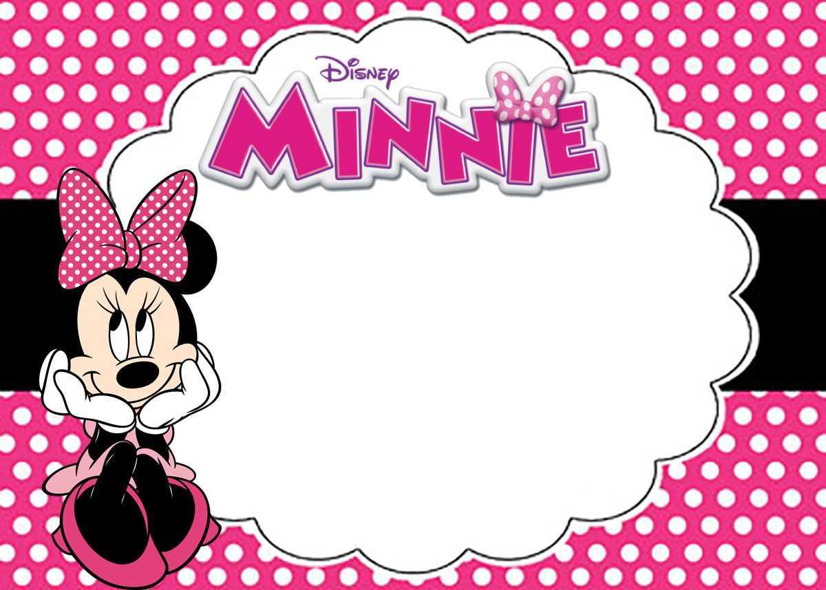 Free Printable Minnie Mouse Birthday Party Invitation Card In Minnie Mouse Card Templates