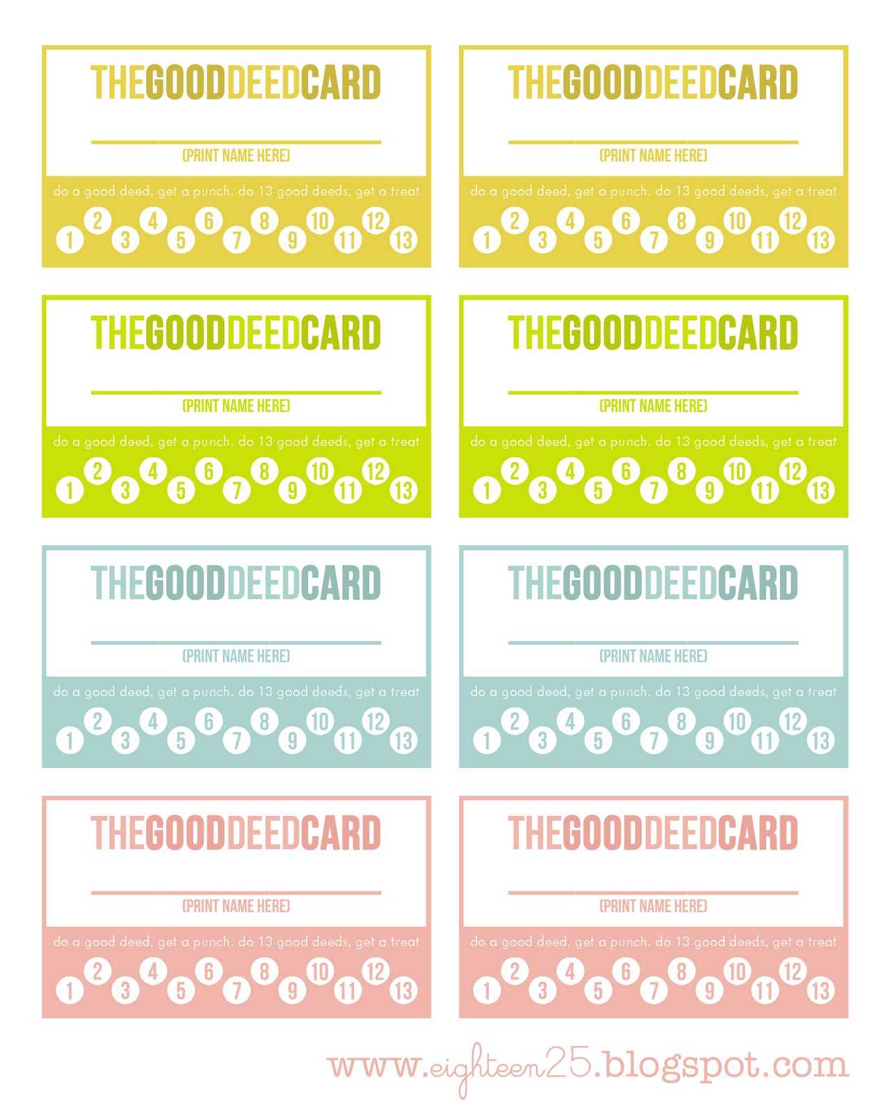 Free Printable Punch Card Template | Mult Igry Inside Reward Punch Card Template