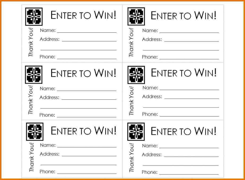 Free Printable Raffle Ticket Template Raffle Ticket Throughout Free Raffle Ticket Template For Word