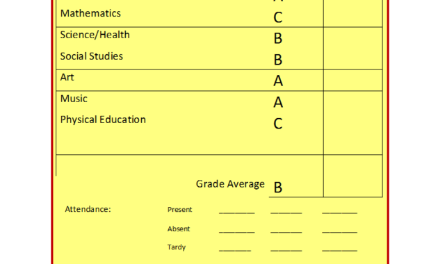 Free Printable Report Templates within School Report Template Free