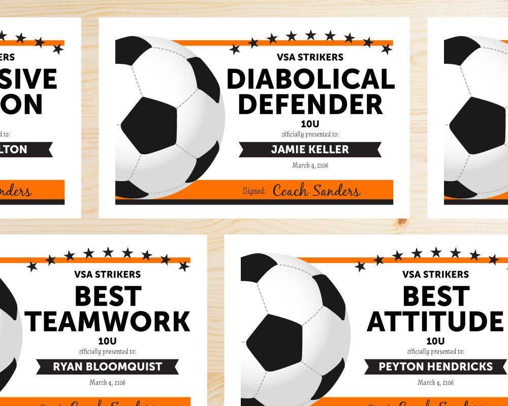 Free Printable Soccer Certificate Templates Editable Award For Soccer Certificate Template