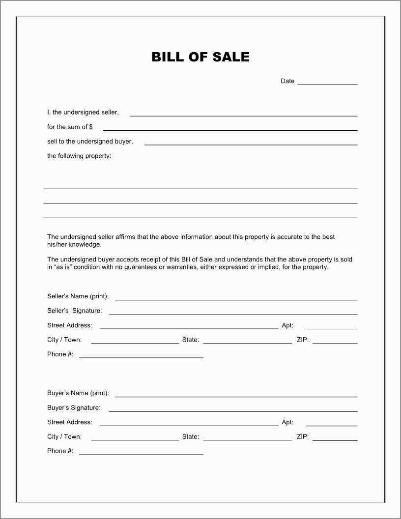 Free Printable Texas Vehicle Bill Of Sale Form Automotive For Car Bill Of Sale Word Template