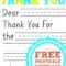 Free Printable Thank You Card | Kids Thank You Note Throughout Free Printable Thank You Card Template