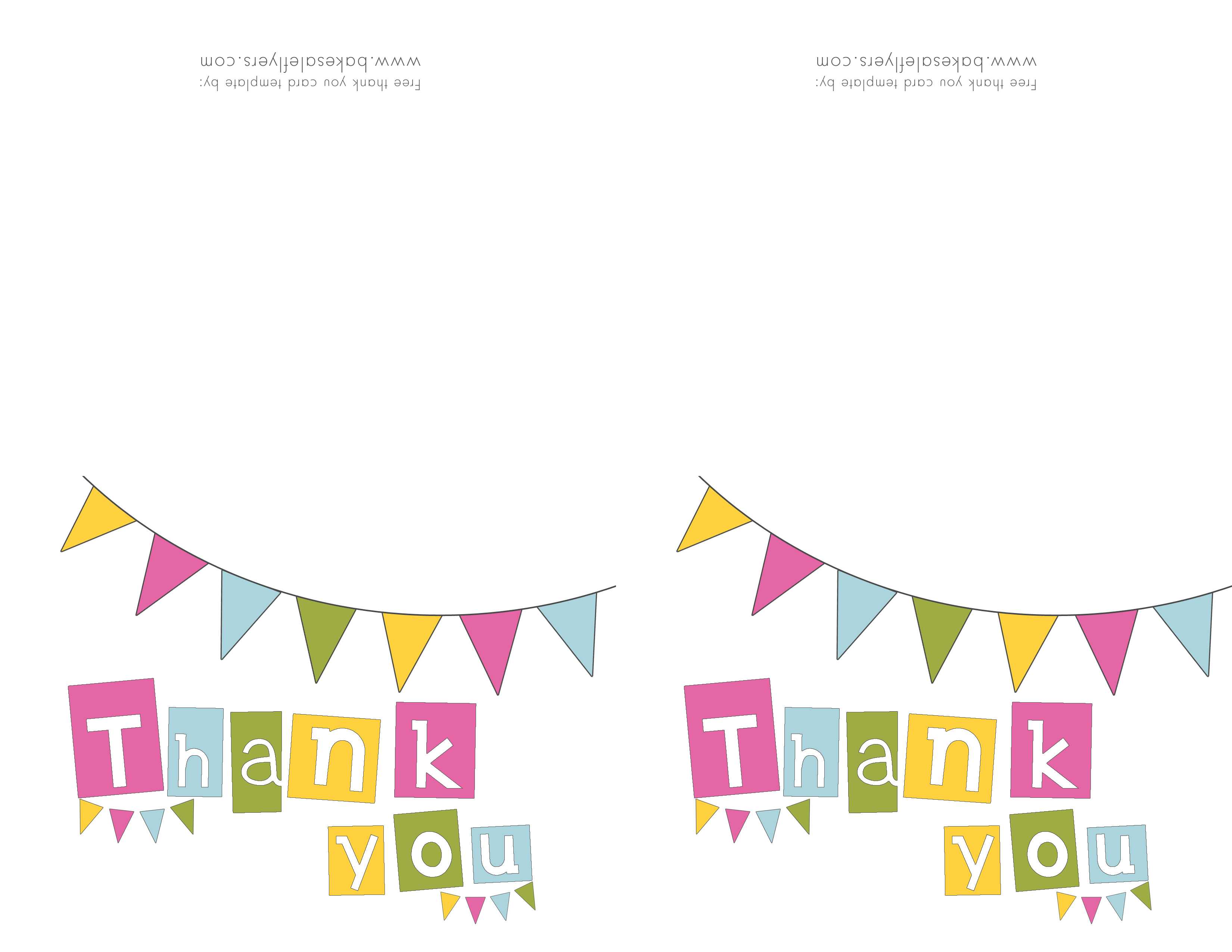 Free Printable Thank You Cards | Bake Sale Flyers – Free Pertaining To Free Printable Thank You Card Template