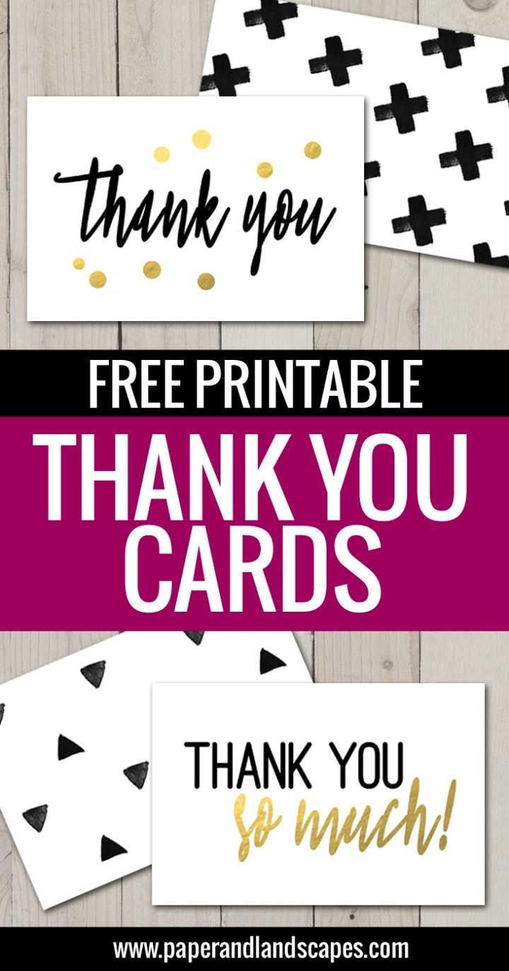 Free Printable Thank You Cards | Freebies | Printable Thank Inside Free Printable Thank You Card Template