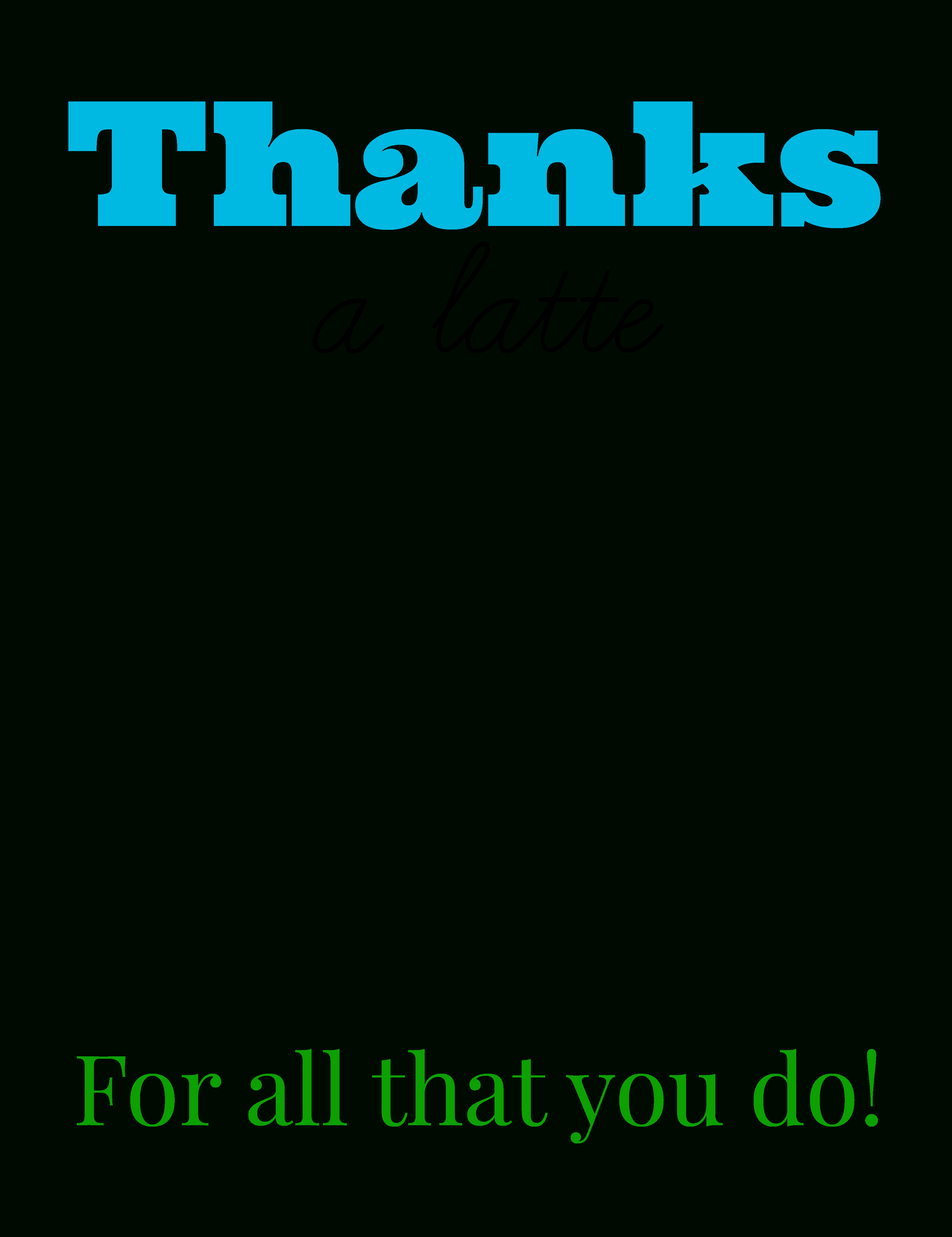 Free Printable: Thanks A Latte Coffee Gift Card – Smashed Inside Thanks A Latte Card Template
