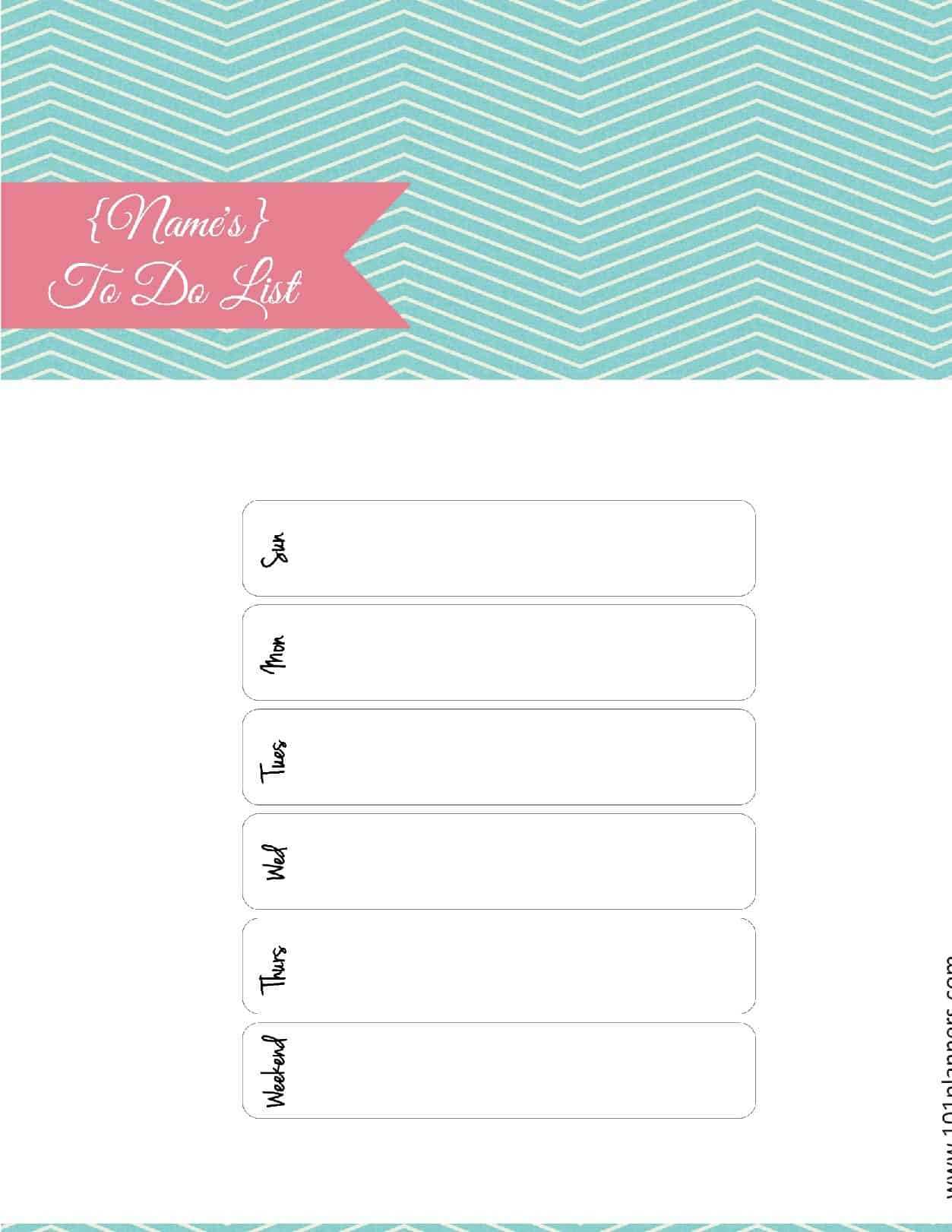 Free Printable To Do List | Print Or Use Online | Access Pertaining To Blank To Do List Template