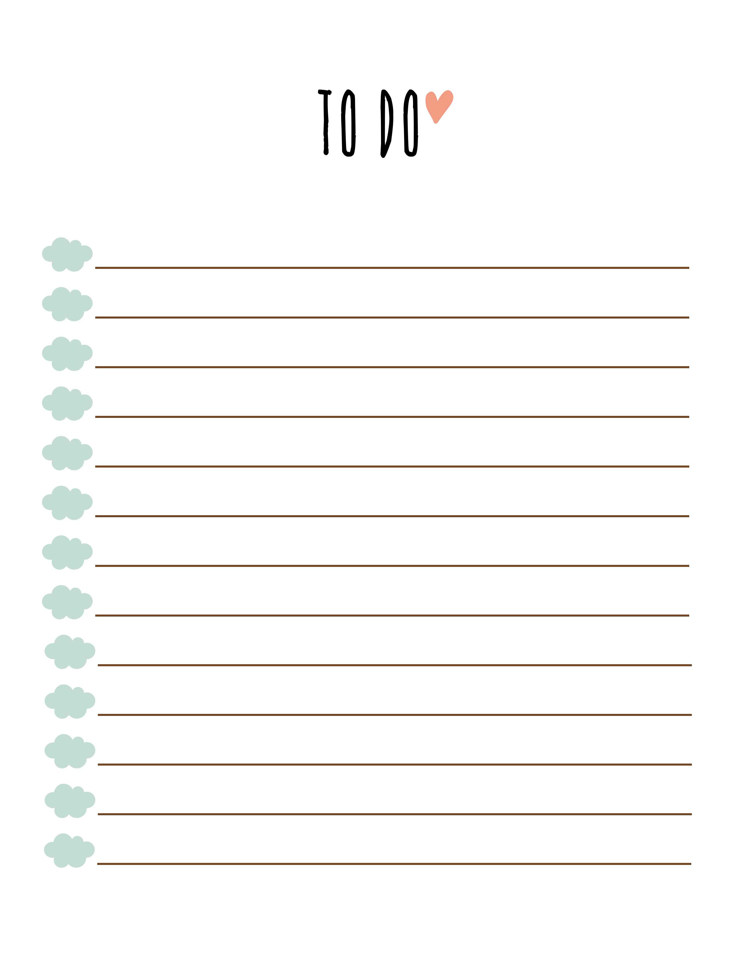 Free Printable To Do List Templates | Latest Calendar Intended For Blank To Do List Template