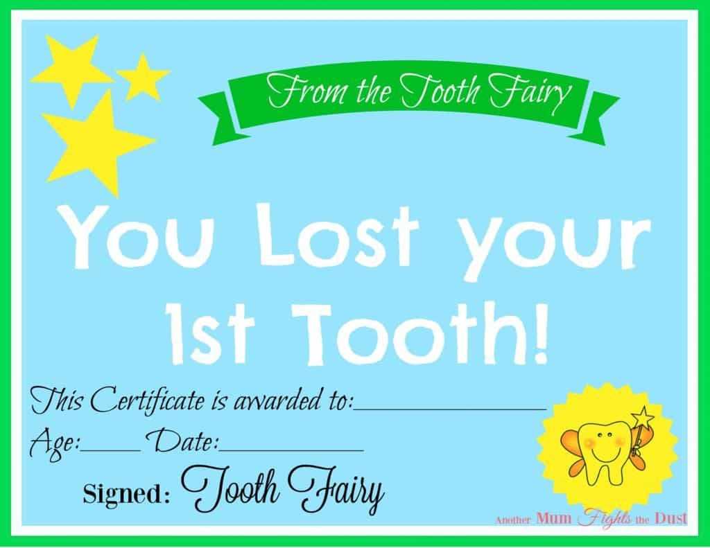 Free Printable Tooth Fairy Certificate | 40 | Tooth Fairy Within Free Tooth Fairy Certificate Template