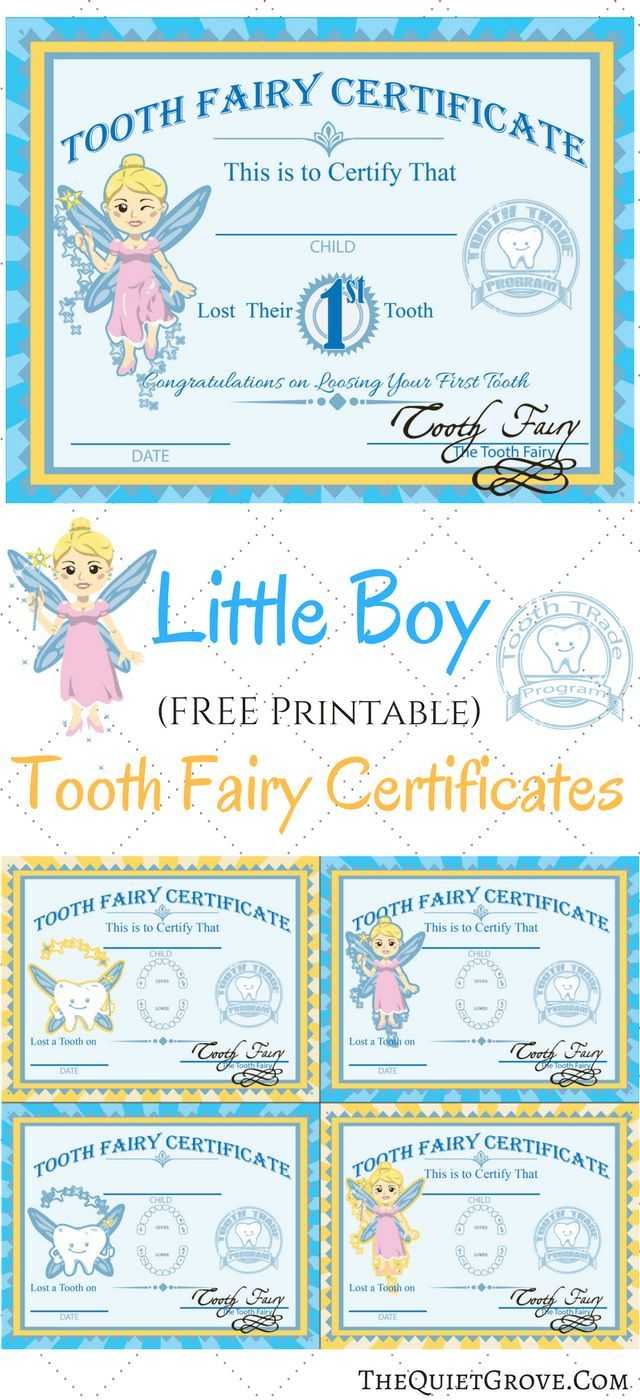 Free Printable Tooth Fairy Certificates | Fabnfree Pertaining To Free Tooth Fairy Certificate Template