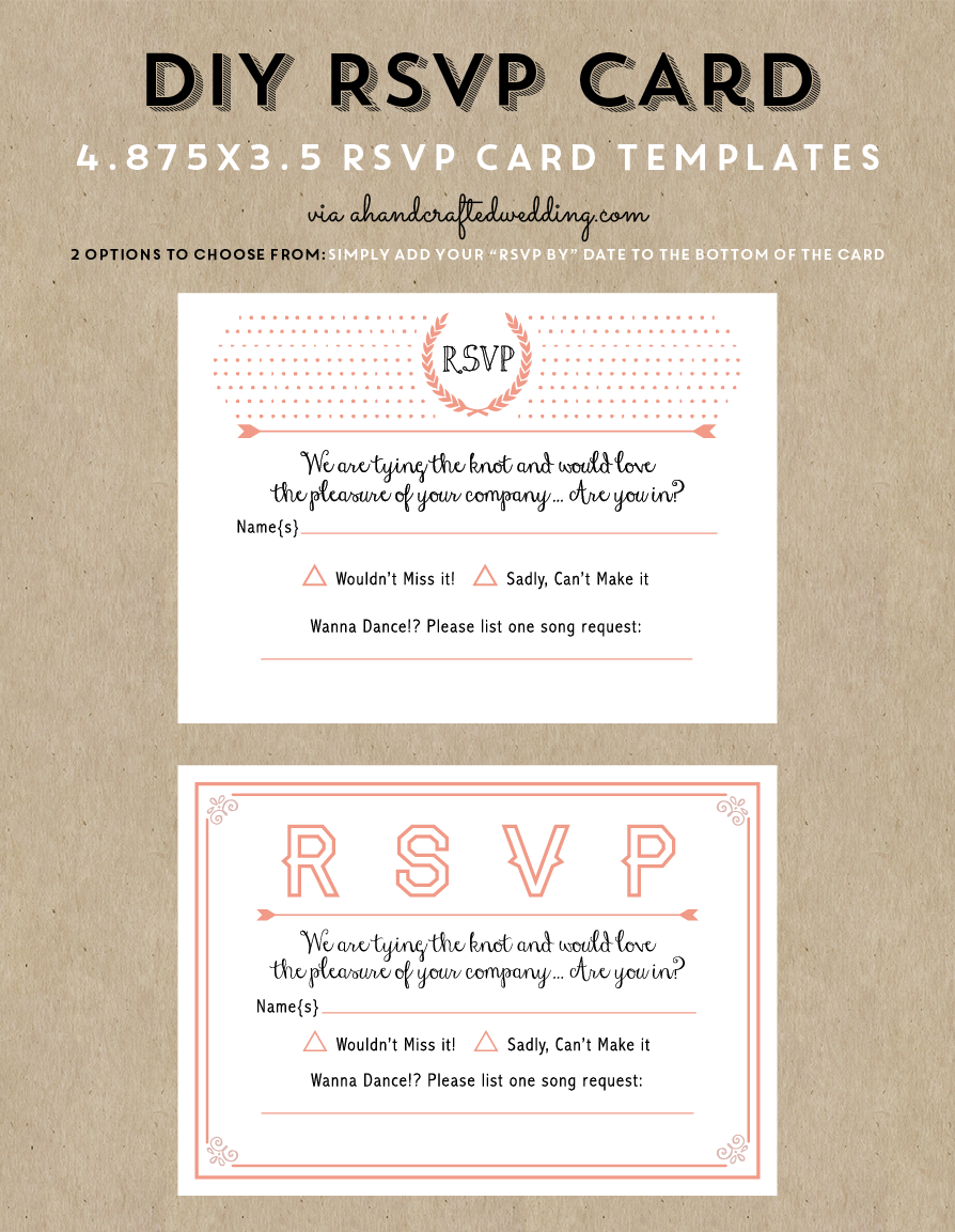 Free Printable Wedding Invitation Template | Wedding In Free Printable Wedding Rsvp Card Templates