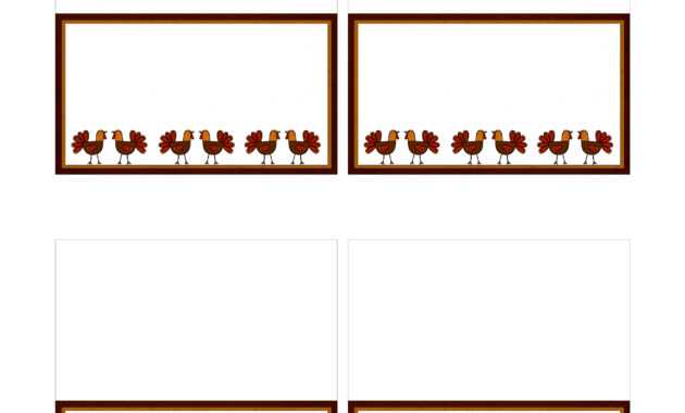 Free Printables: Thanksgiving Place Cards - Home Cooking For for Thanksgiving Place Card Templates