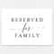 Free Reserved For Family Printable Card From | Colour For Reserved Cards For Tables Templates