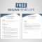 Free Resume Template For Word & Photoshop – Graphicadi In How To Find A Resume Template On Word