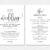 Red Wedding Program Template Instant Download Microsoft With Free