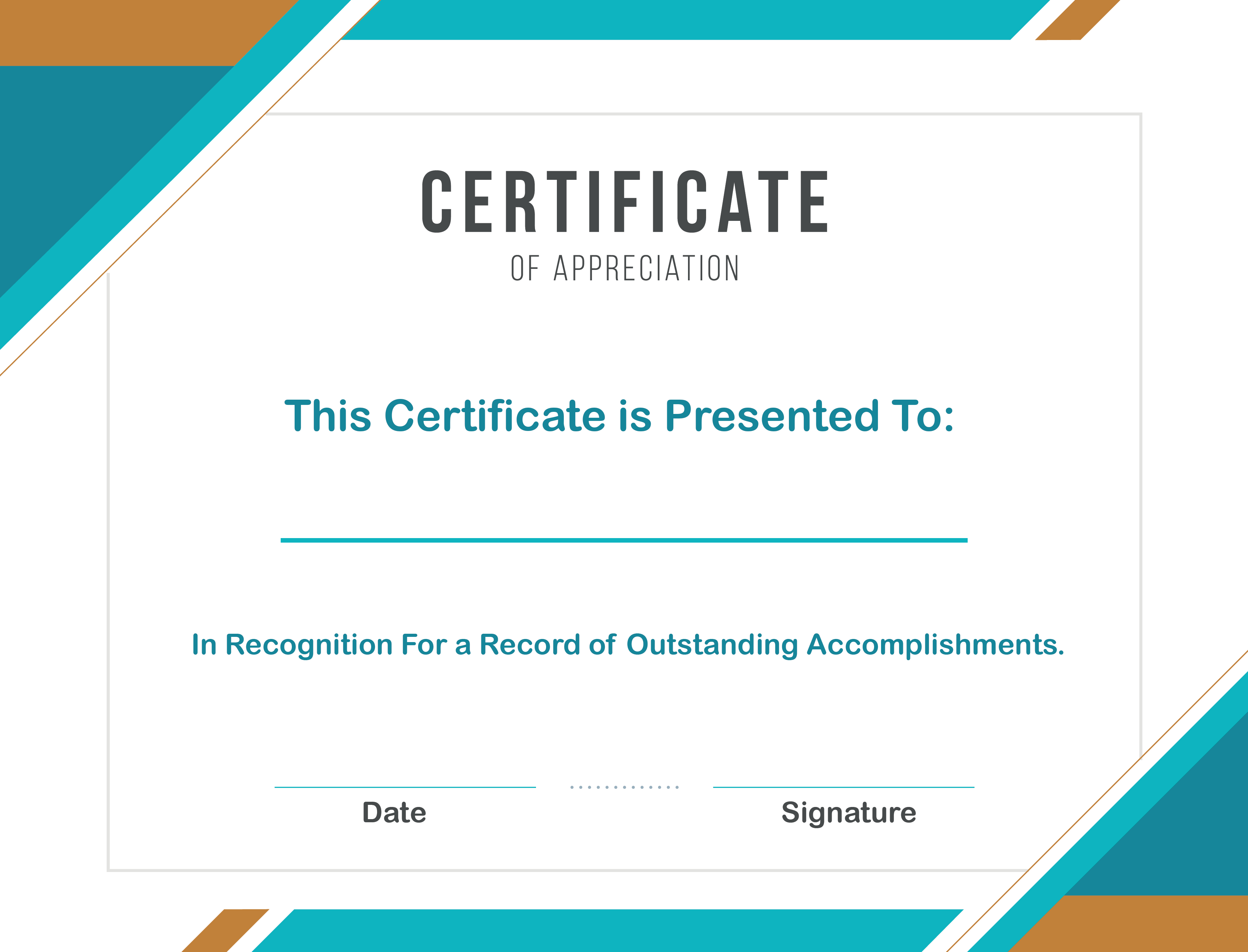 Free Sample Format Of Certificate Of Appreciation Template Intended For Free Template For Certificate Of Recognition