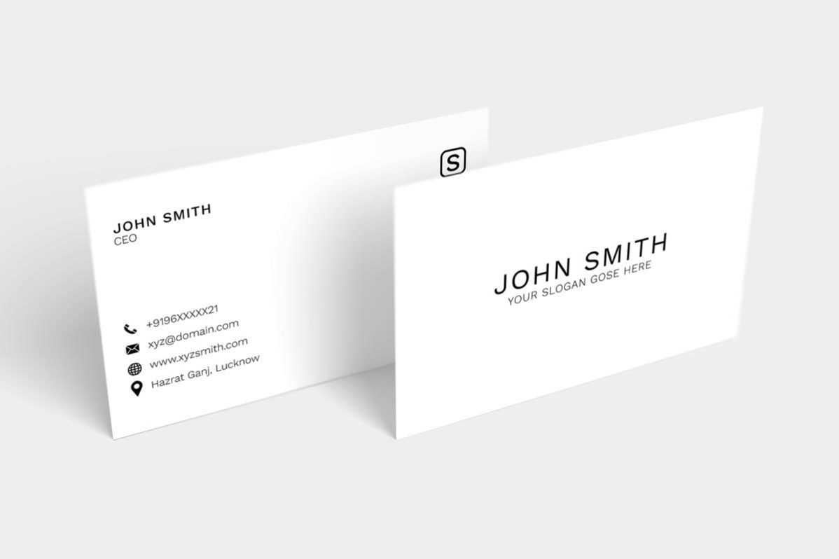 Free Simple Minimal Business Card | Adobe Photoshop Intended For Google Search Business Card Template