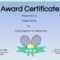 Free Tennis Certificate | Customize Online & Print Inside Tennis Certificate Template Free