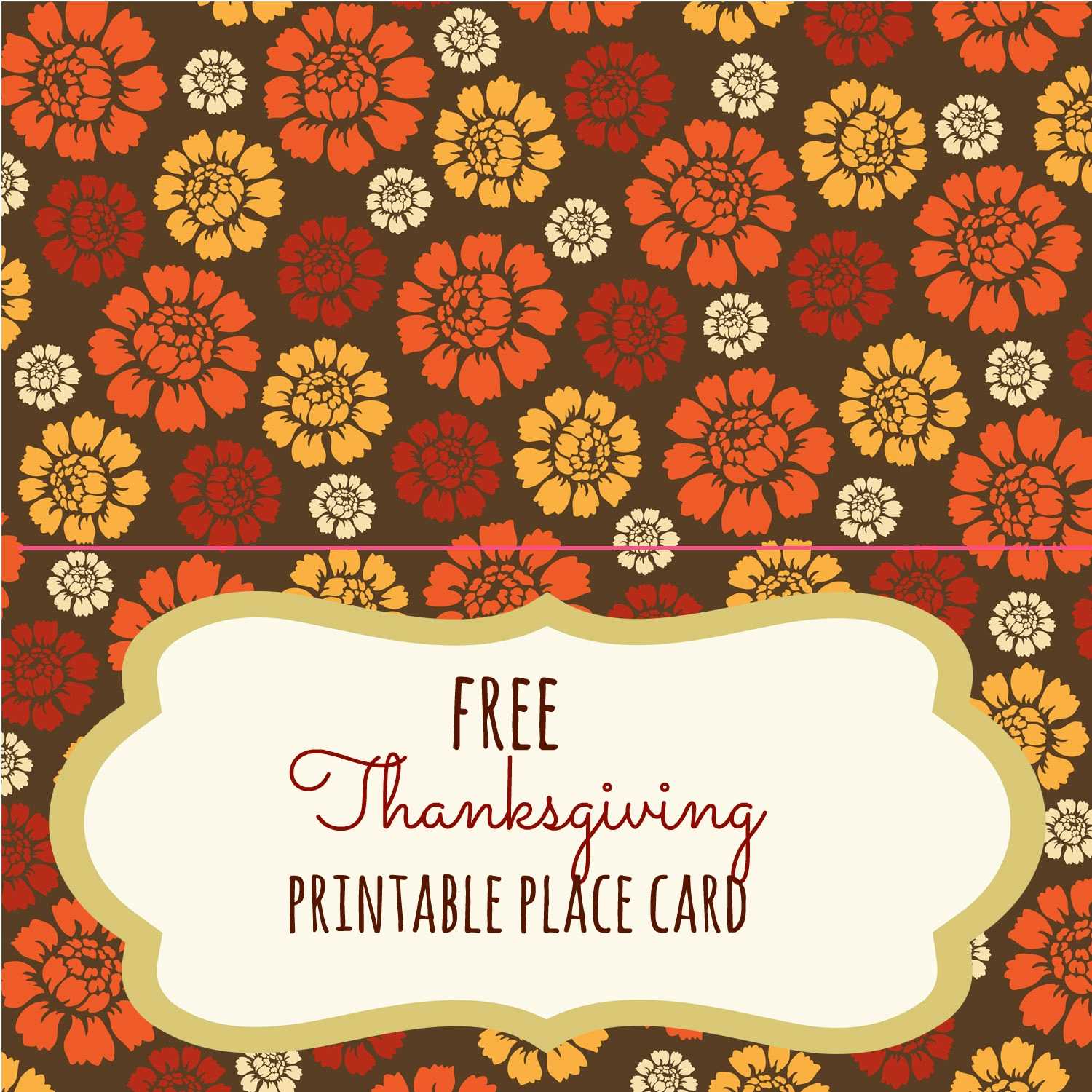 Free Thanksgiving Printables – Frugal Fanatic Regarding Thanksgiving Place Card Templates