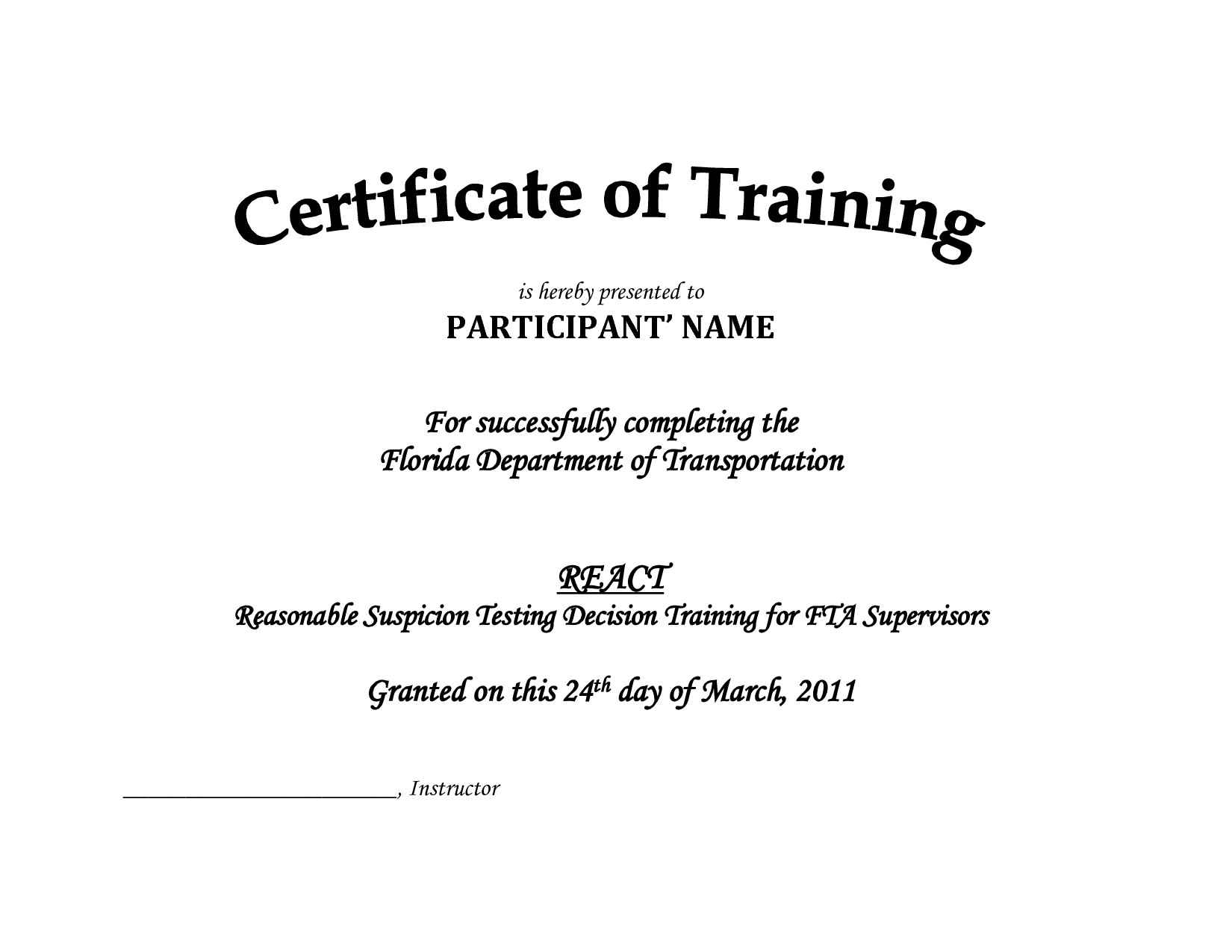 Free Training Certificate Templates For Word Brochure Pertaining To Training Certificate Template Word Format