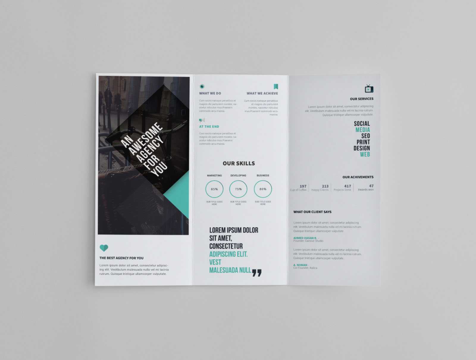 Free Trifold Brochure Template Pertaining To Tri Fold Brochure Template Illustrator Free