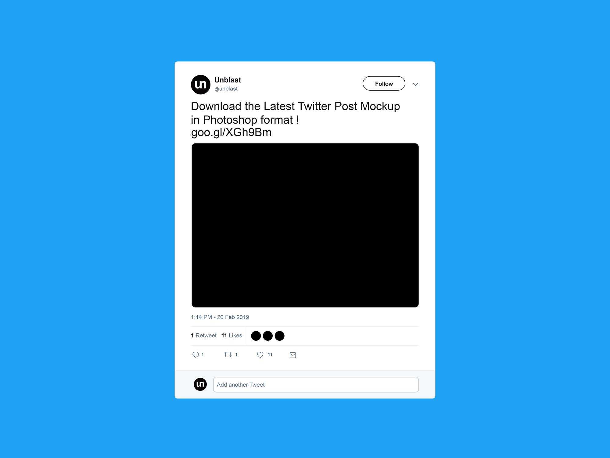 Free Twitter Post Mockup (2019) Within Blank Twitter Profile Inside Blank Twitter Profile Template