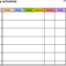 Free Weekly Schedule Templates For Pdf – 18 Templates With Blank Word Search Template Free