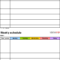 Free Weekly Schedule Templates For Word – 18 Templates For Work Plan Template Word