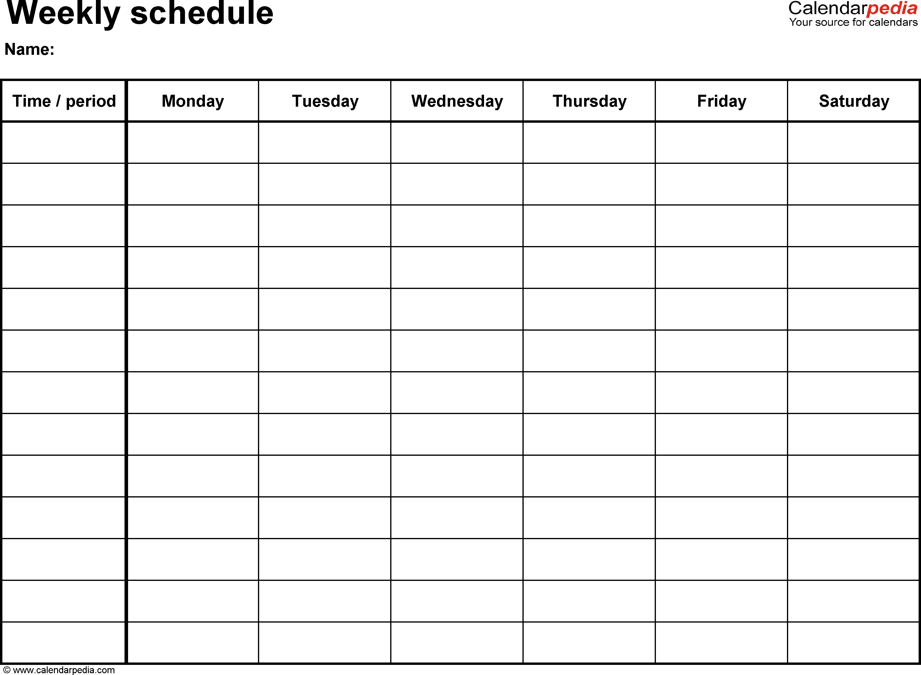 Free Weekly Schedule Templates For Word – 18 Templates With Regard To Appointment Sheet Template Word