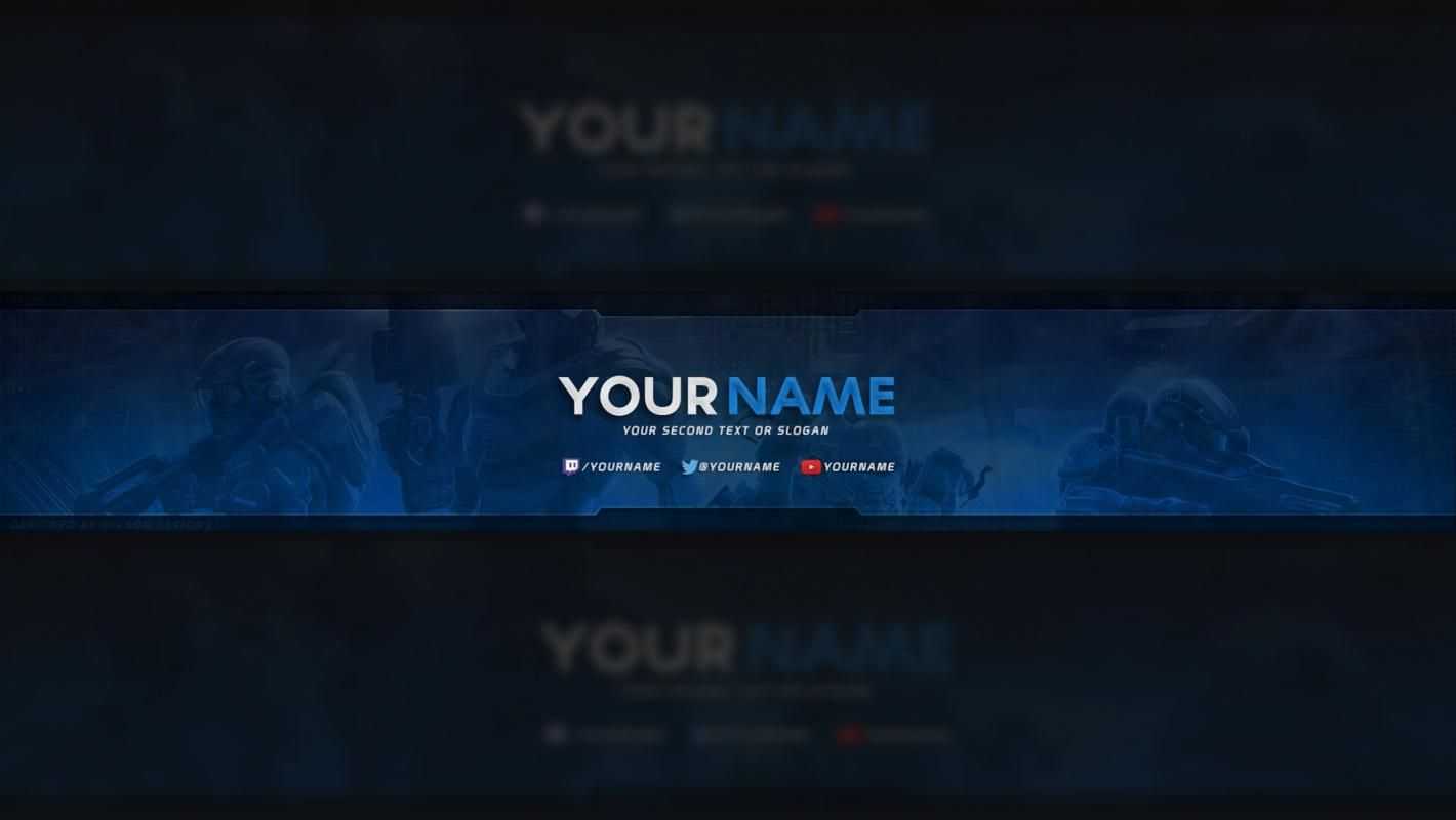 Free Youtube Banner In 2019 | Youtube Banner Template Pertaining To Youtube Banners Template