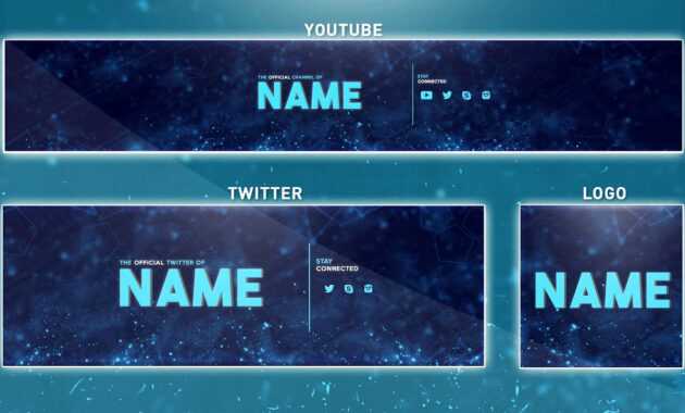 Free Youtube Banner Template | Photoshop (Banner + Logo + Twitter Psd) 2016 with Banner Template For Photoshop