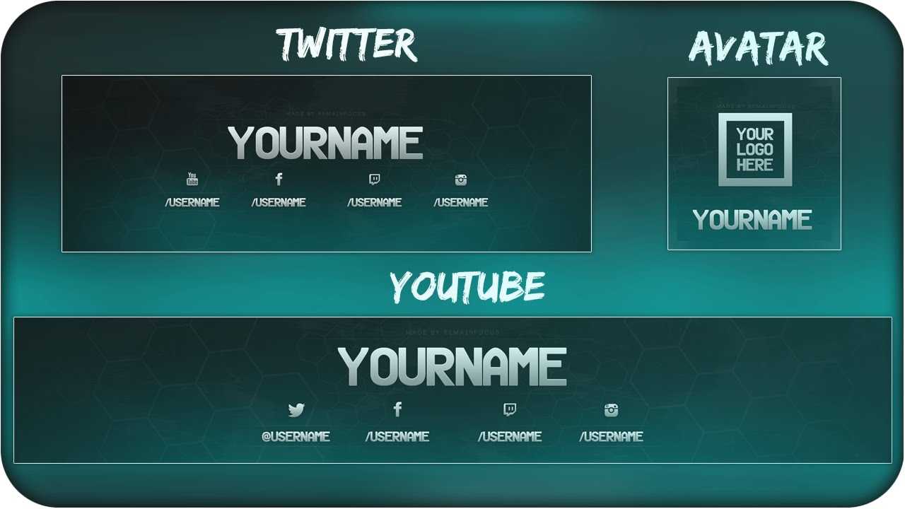 Free Youtube Banner + Twitter Header Template Psd + Direct Download Link –  [New 2015!] Intended For Twitter Banner Template Psd