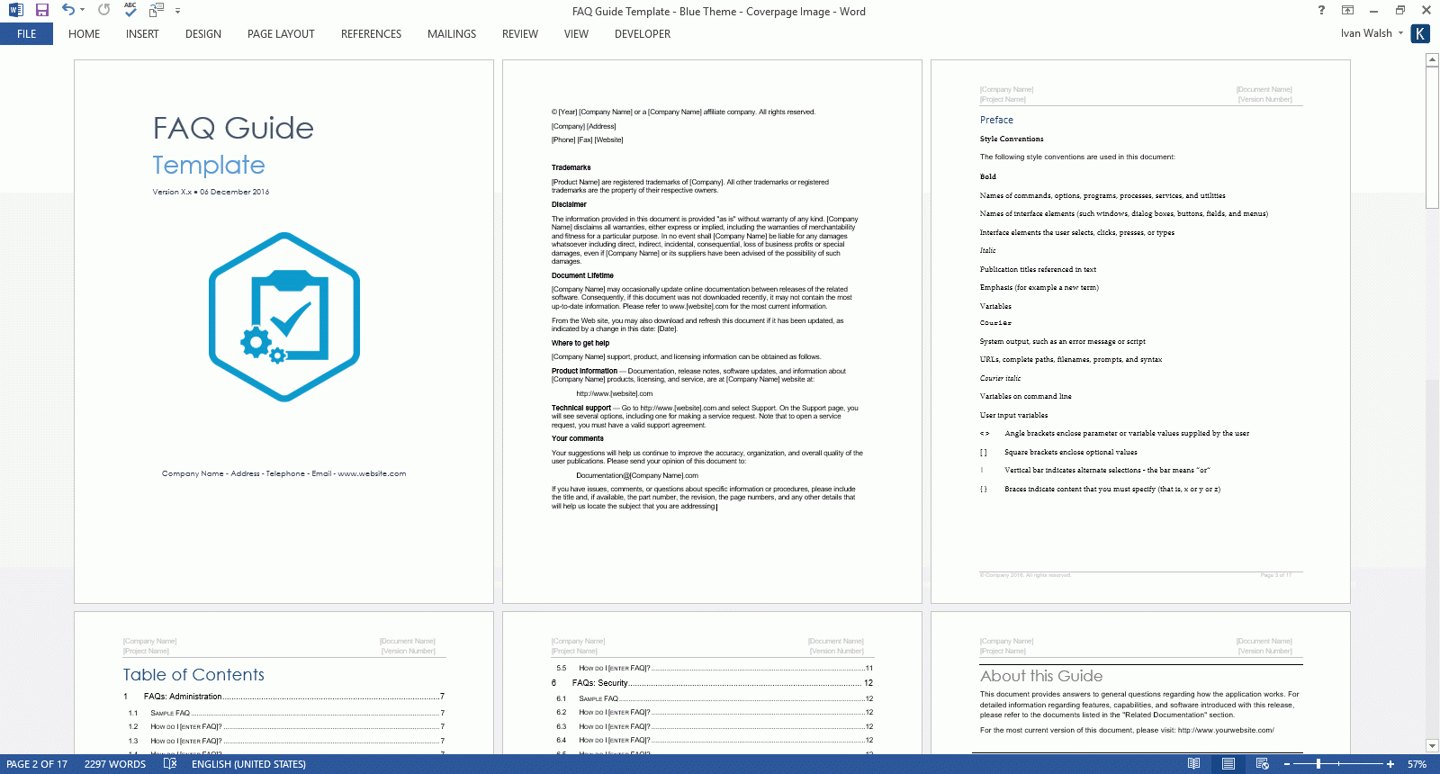 Frequently Asked Questions Templates (Ms Word) – Templates Inside Test Template For Word