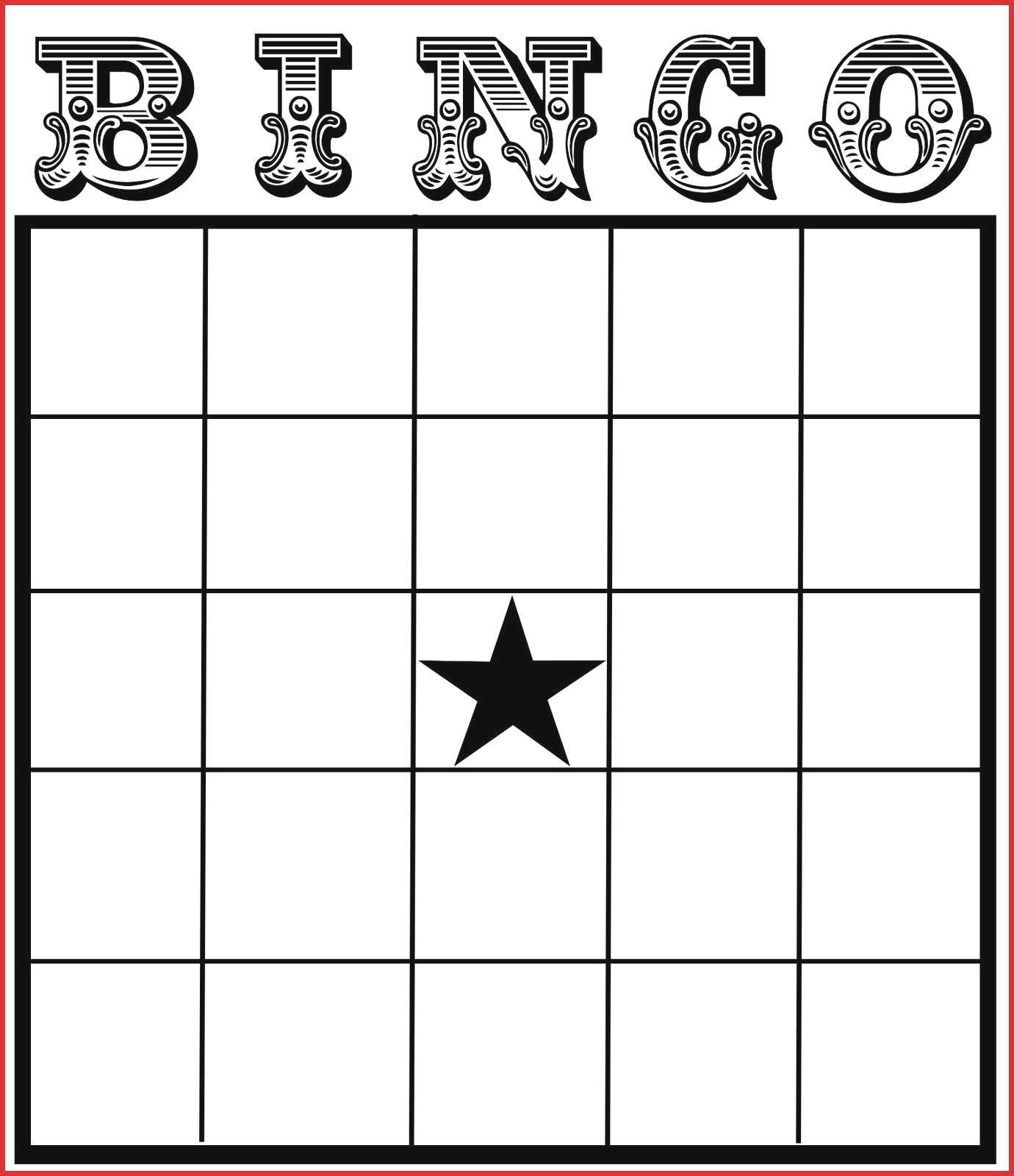 Fresh Blank Card Template | Leave Latter Pertaining To Blank Bingo Card Template Microsoft Word