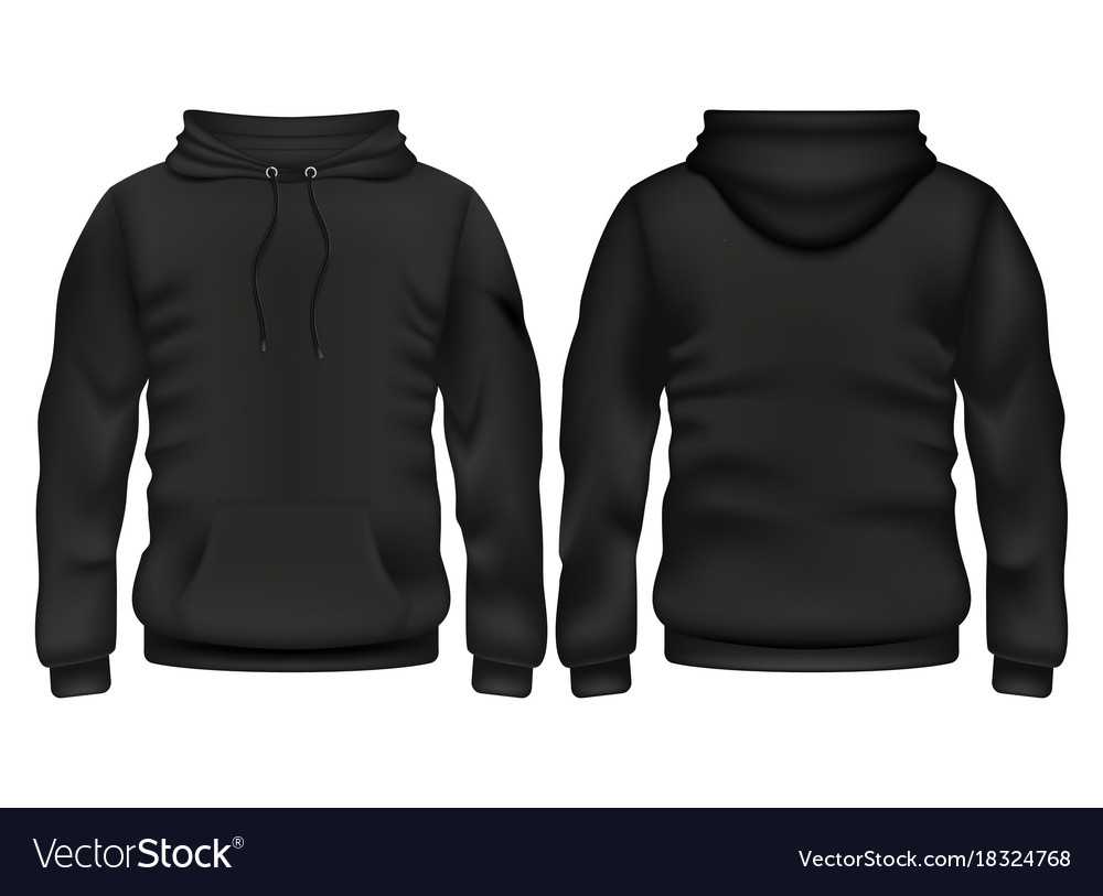 Front And Back Black Hoodie Template For Blank Black Hoodie Template