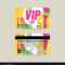 Front And Back Vip Member Card Template Intended For Membership Card Template Free