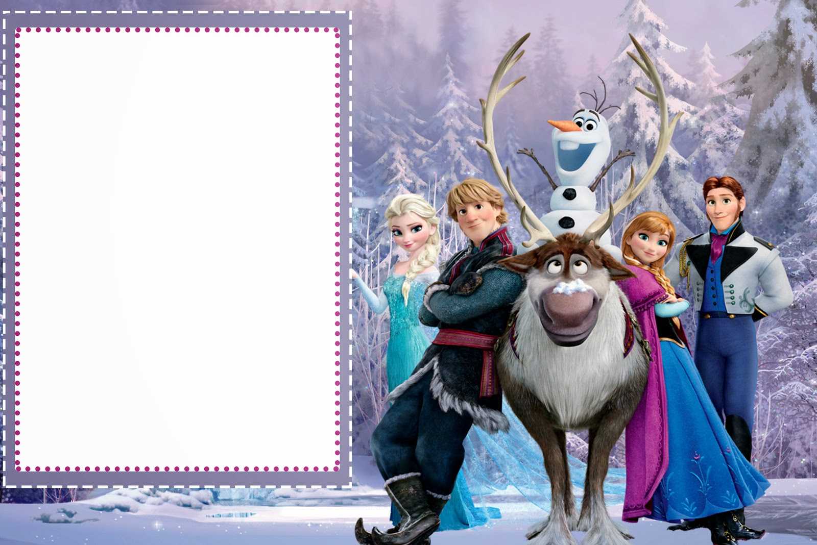 Frozen: Free Printable Cards Or Party Invitations. – Oh My With Regard To Frozen Birthday Card Template