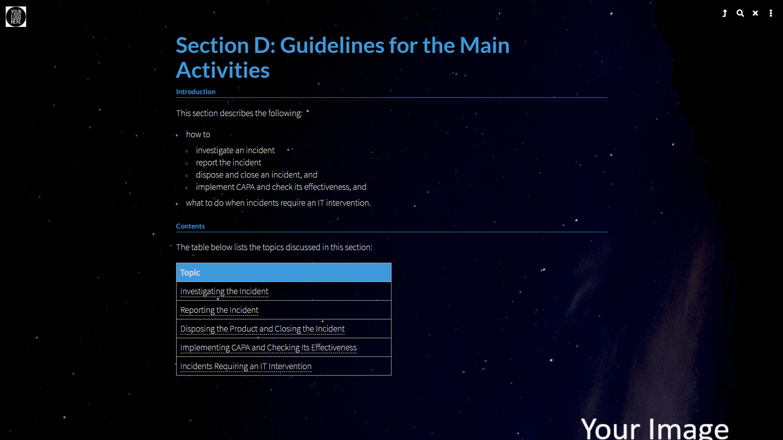 Information Mapping Word Template