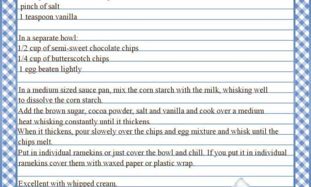 Full Page Recipe Templates - Google Search … | Printable for Full Page Recipe Template For Word