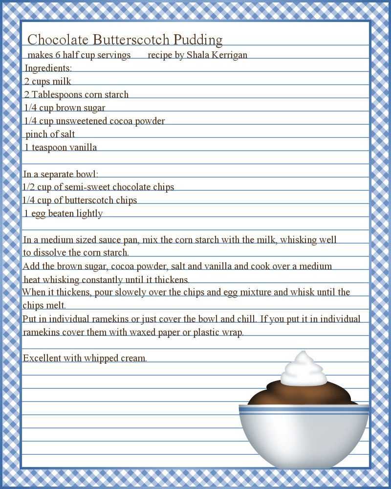 Full Page Recipe Templates - Google Search … | Printable For Full Page Recipe Template For Word