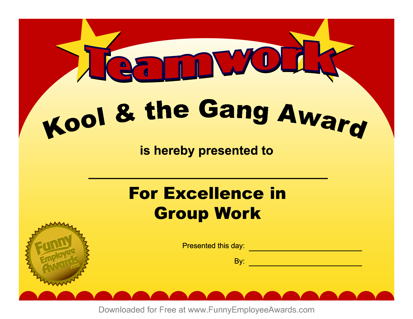 Fun Award Templatefree Employee Award Certificate Templates For Fun Certificate Templates