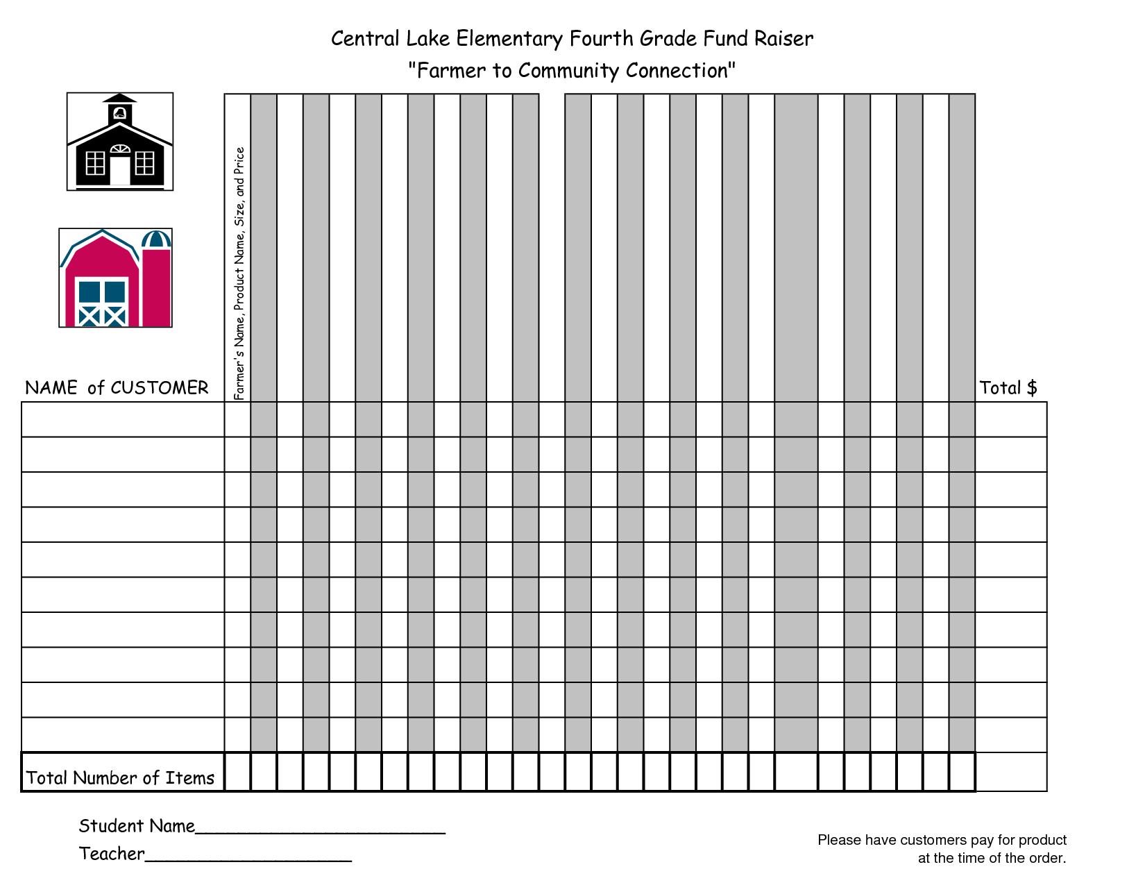 Fundraiser Order Form Template Fundraiser Order Form Intended For Blank Sponsor Form Template Free