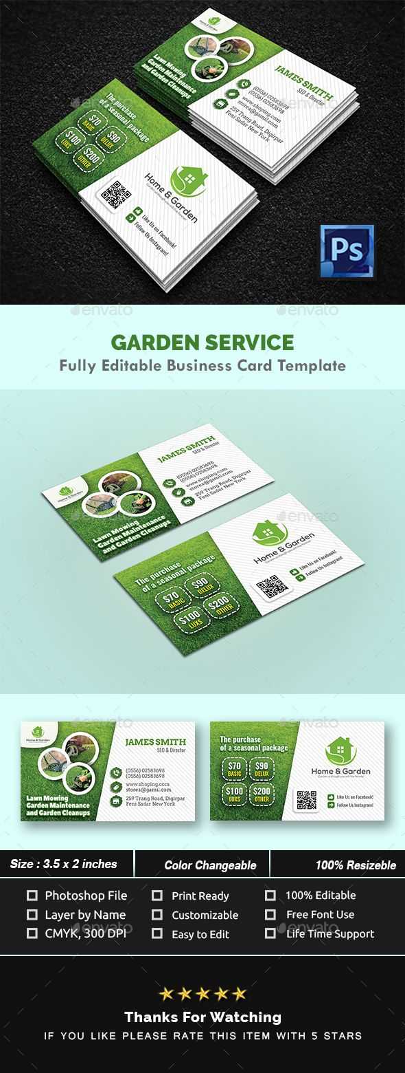 Garden Landscape Business Card Templates – Creative Business Intended For Gardening Business Cards Templates