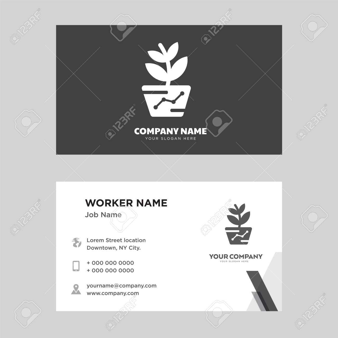 Gardening Business Card Design Template, Visiting For Your Company,.. Regarding Gardening Business Cards Templates