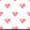 Geek Valentine Day Pixel Hearts Seamless Pattern Background Within Pixel Heart Pop Up Card Template