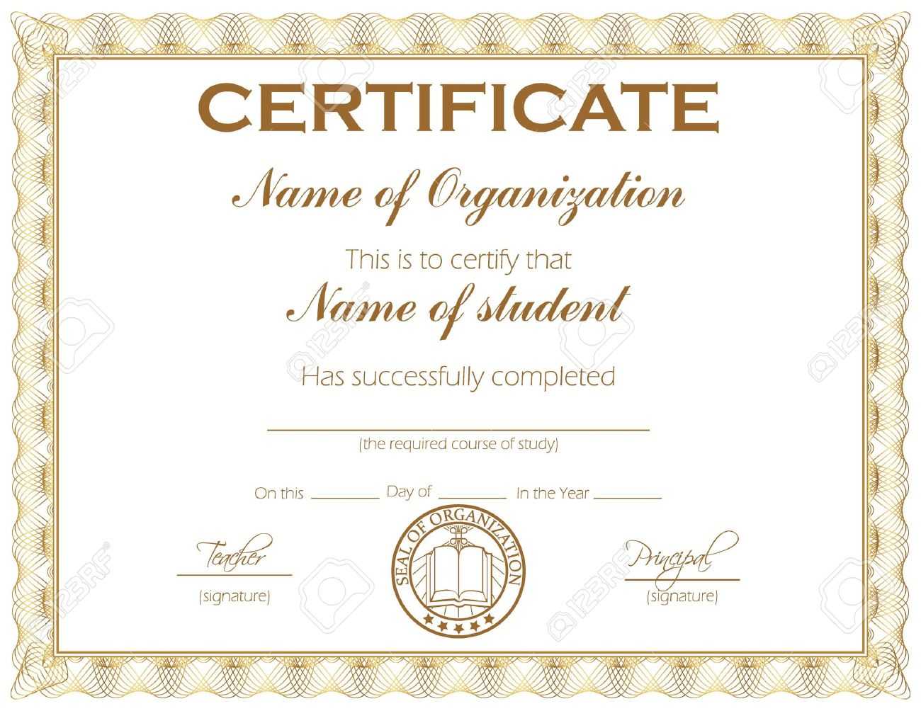 General Purpose Certificate Or Award With Sample Text That Can.. In Template For Certificate Of Award