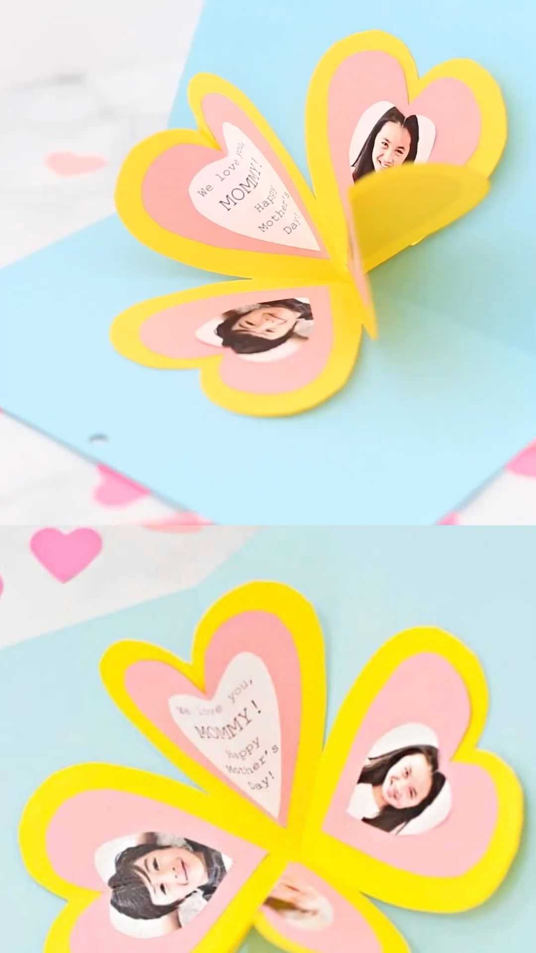 Get The Free Template To Make This Easy Heart Pop Up Card [Video] | Hello,  Wonderful Site | Heart Pop Up Card, Pop Up Cards, Mothers Day Crafts Inside Heart Pop Up Card Template Free