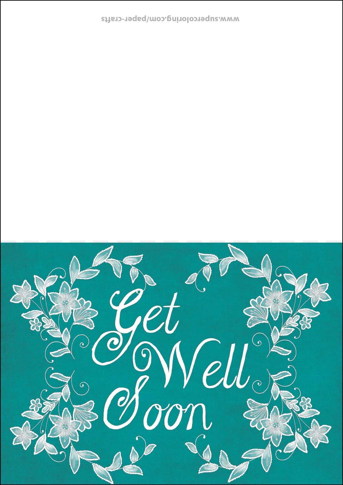 Get Well Soon Card Template | Free Printable Papercraft Regarding Get Well Card Template