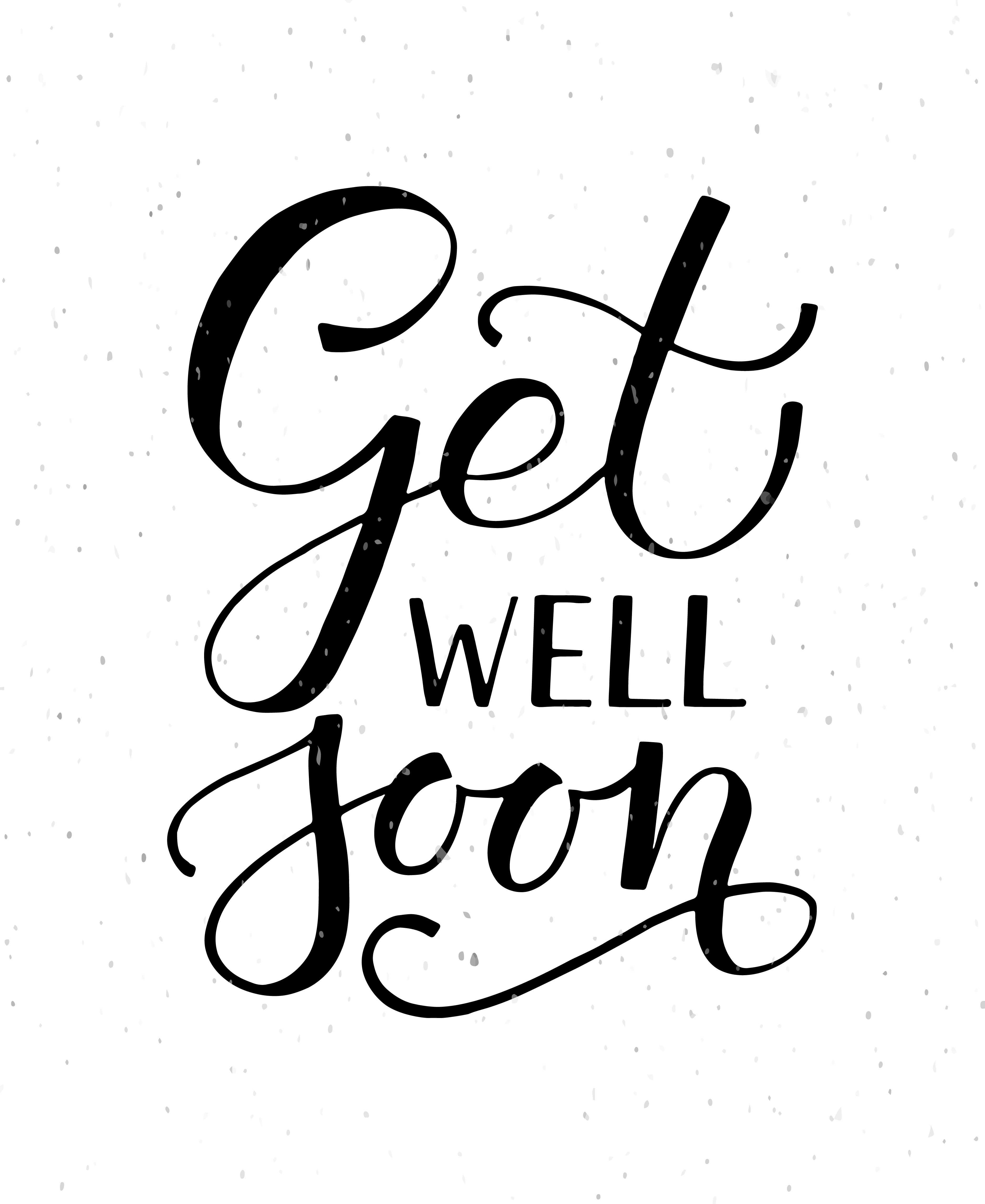 Get Well Soon Typography Cardalps View Art On Intended For Get Well Card Template